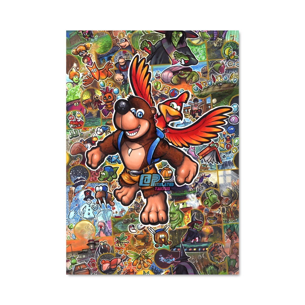 Poster Banjo's Adventure – affiche Super Smash Bros